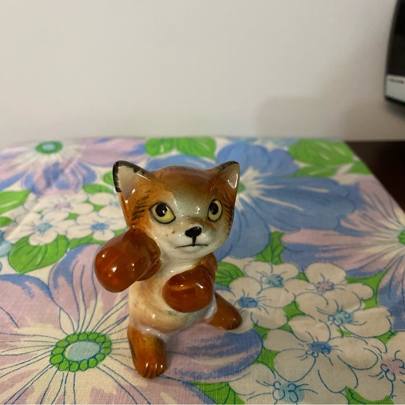 Vintage Boxing kitty cat Salt & Pepper shaker singleton rare hard to find - Picture 2 of 9
